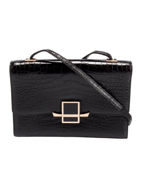 Hermès Vintage Shiny Porosus Crocodile Shoulder Bag
