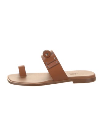 Hermès July Leather Slides