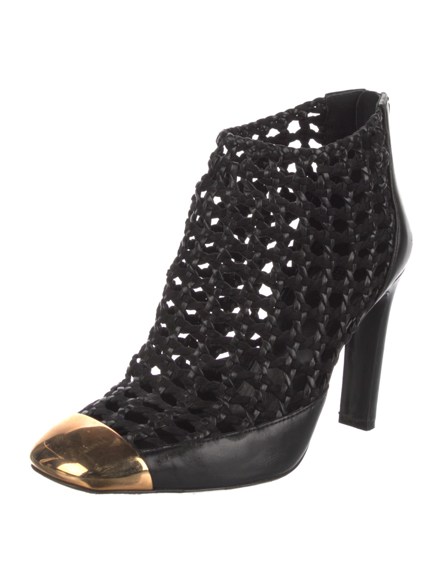 Hermès Leather Colorblock Pattern Boots