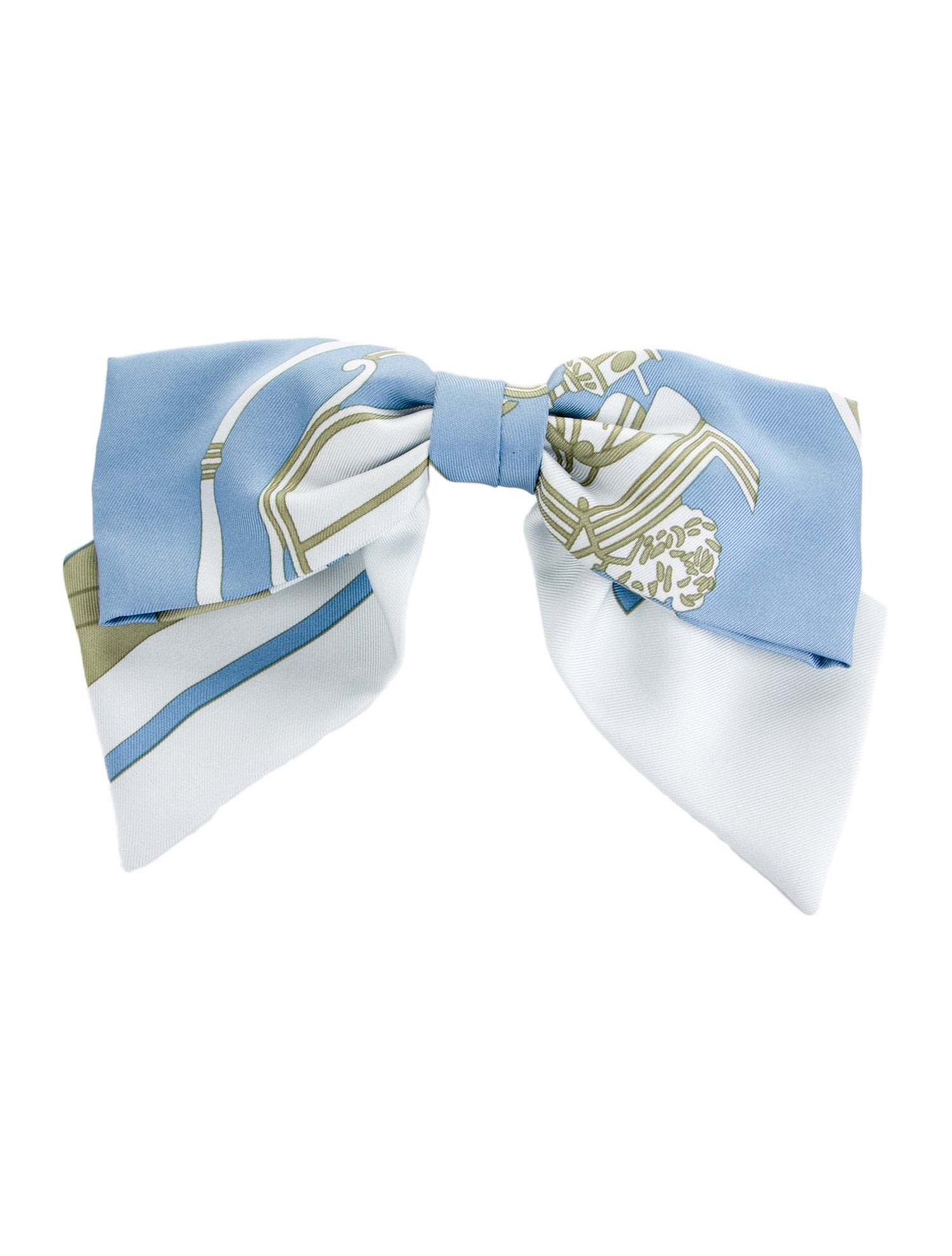 【HERMES】\"Ex-Libris\" Grenelle hair clip Ex-Libris