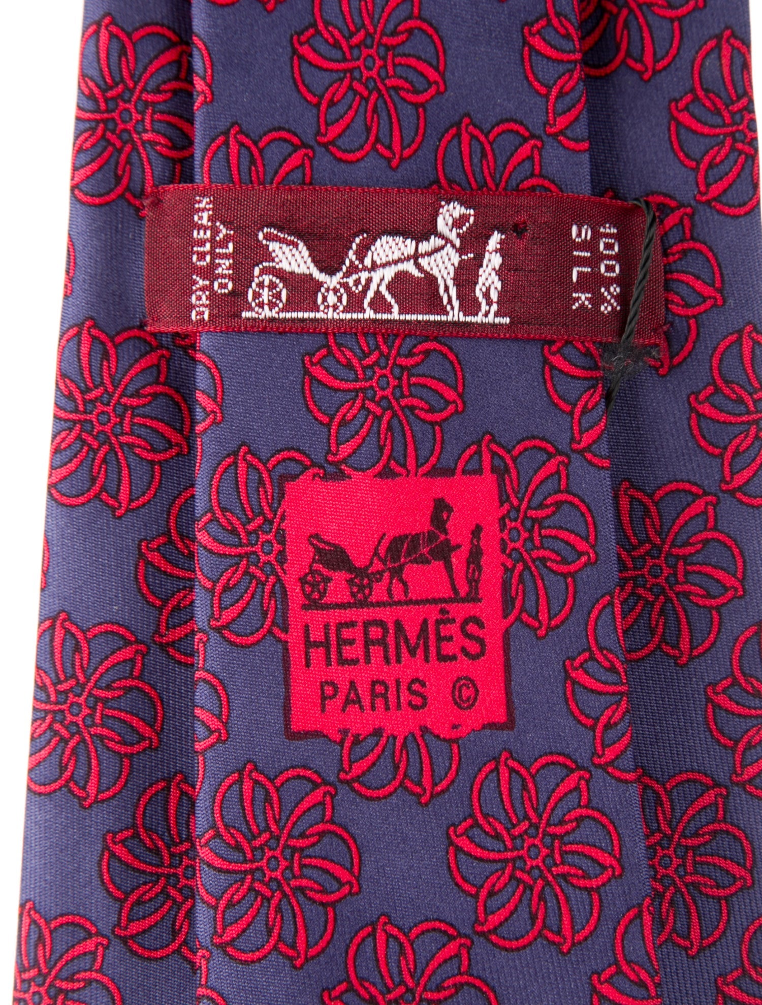 Hermès Silk Pattern Tie
