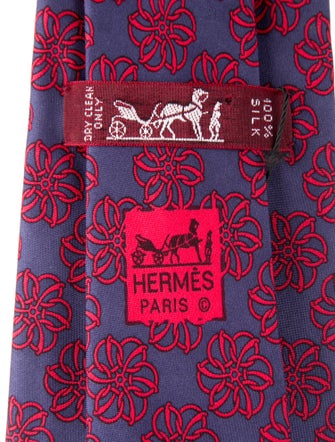 Hermès Silk Pattern Tie