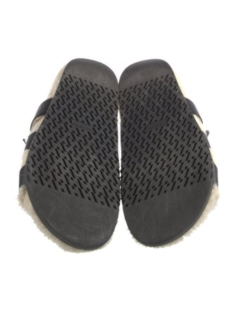 Hermès Chypre Shearling Slides Leather Slides