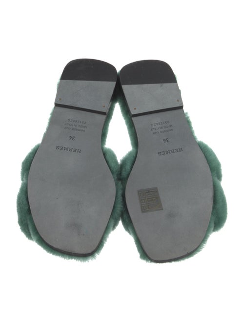 Hermès Fur Slides