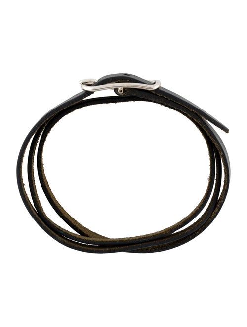Hermès Leather Hapi Wrap Bracelet