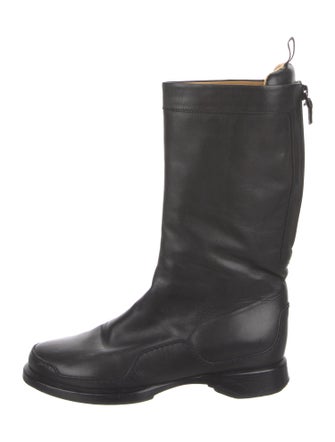 Hermès Leather Moto Boots Leather Rain Boots