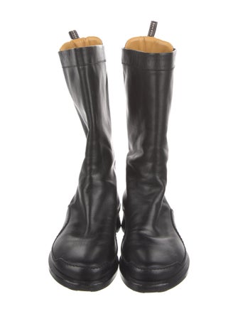 Hermès Leather Moto Boots Leather Rain Boots