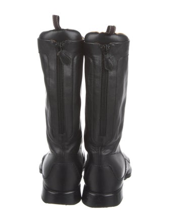 Hermès Leather Moto Boots Leather Rain Boots