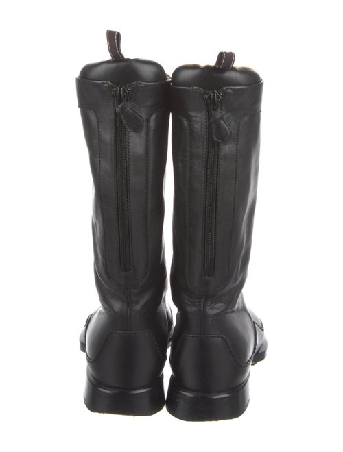 Hermès Leather Moto Boots Leather Rain Boots