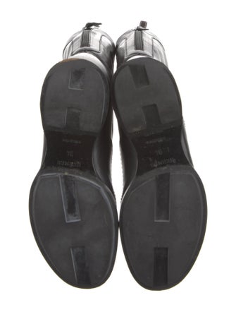 Hermès Leather Moto Boots Leather Rain Boots