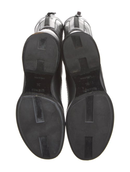Hermès Leather Moto Boots Leather Rain Boots