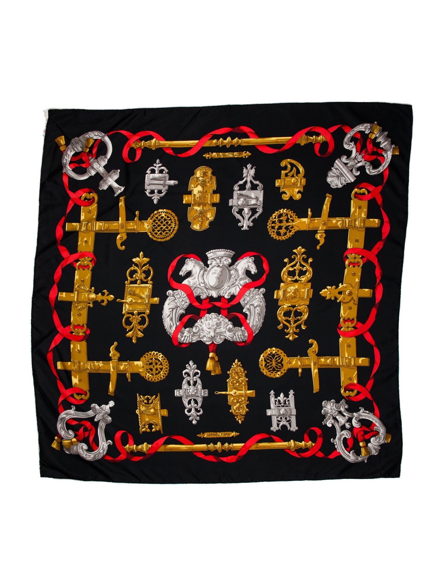 Hermès Ferronnerie Silk Scarf