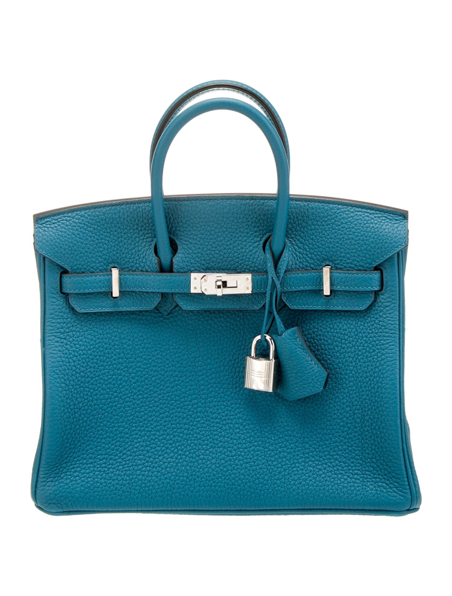 Hermès Togo Birkin 25 Blue Handle Bags, Handbags HER659635 The