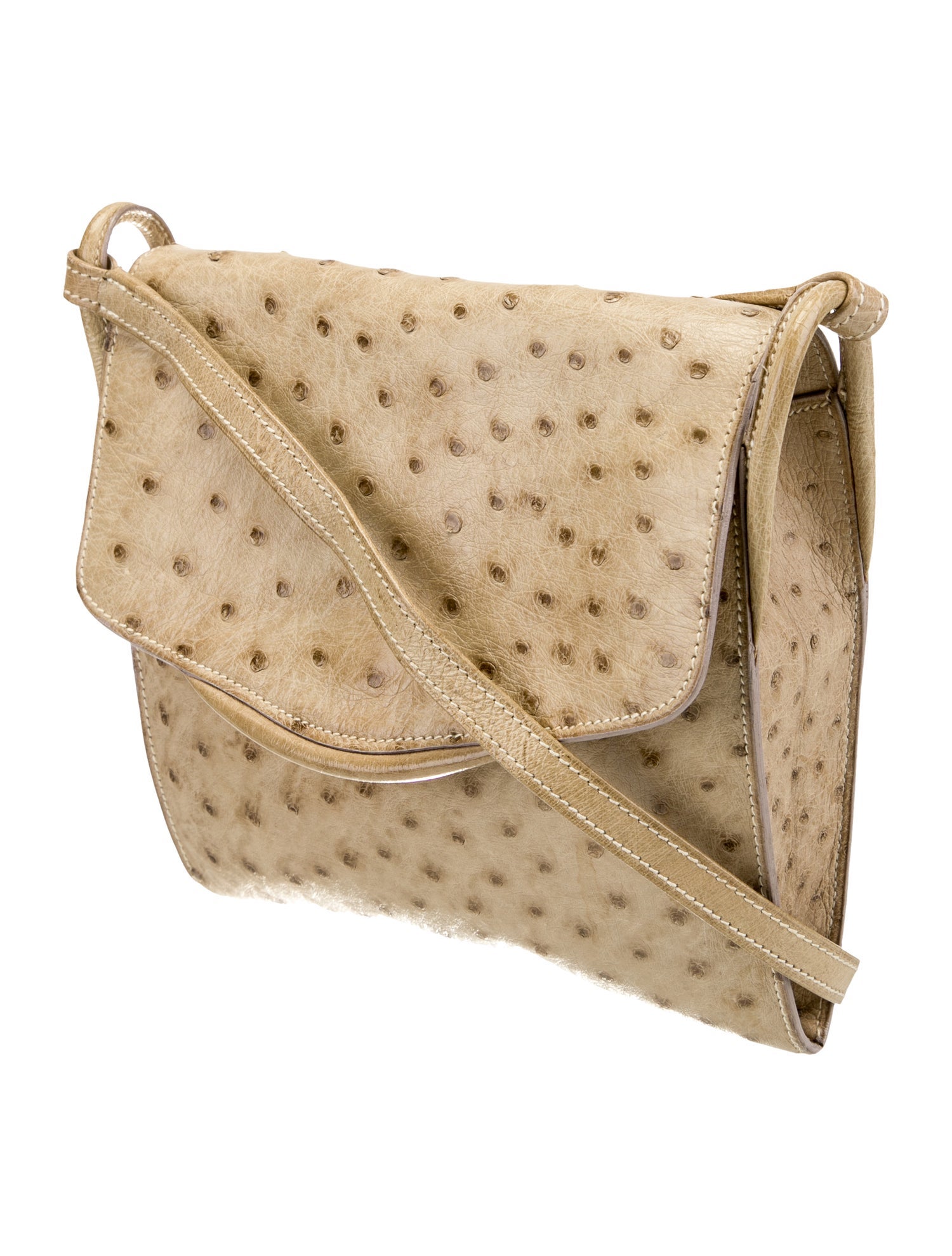 Hermès Vintage Ostrich Shoulder Bag