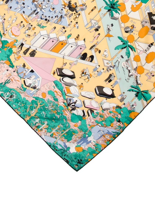 Hermès on The Beach Silk Scarf