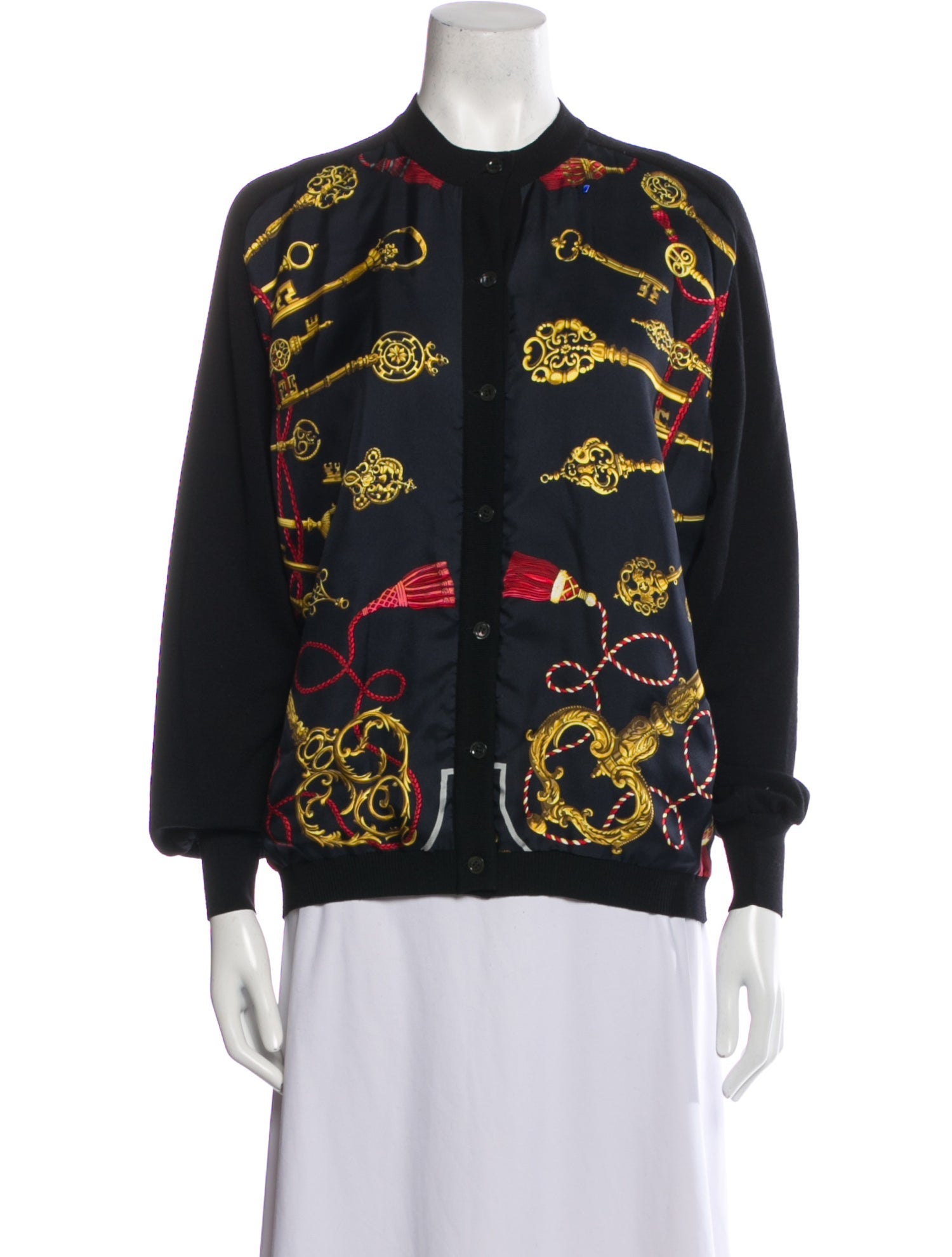 Hermès Wool Printed Sweater Black Knitwear, Clothing HER661871