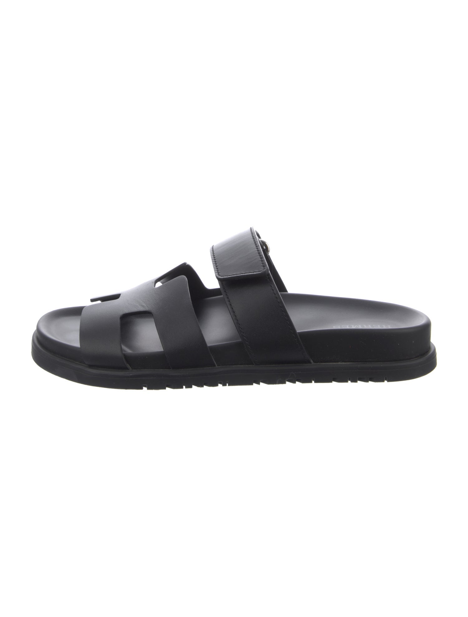 Hermès 2022 Chypre Slides Black Sandals, Shoes HER663701 The RealReal