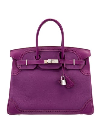 Hermès Togo & Swift Ghillies Birkin 35