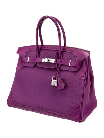 Hermès Togo & Swift Ghillies Birkin 35