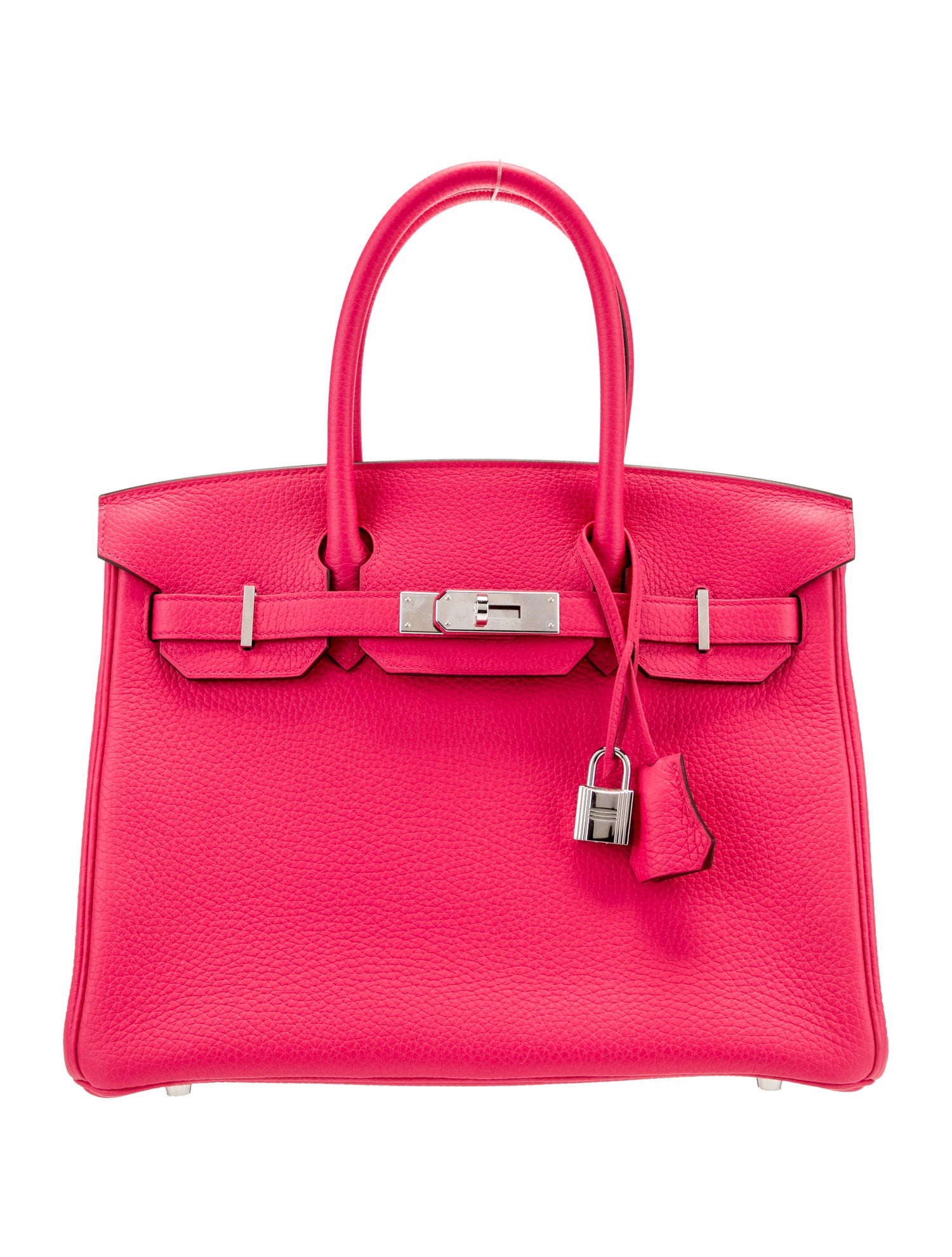 Hermès Clemence Birkin 30 Pink Handle Bags, Handbags HER663968