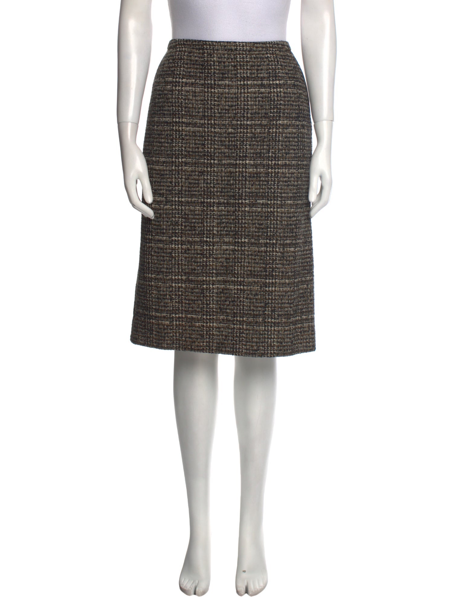 Hermès Cashmere Knee-Length Skirt