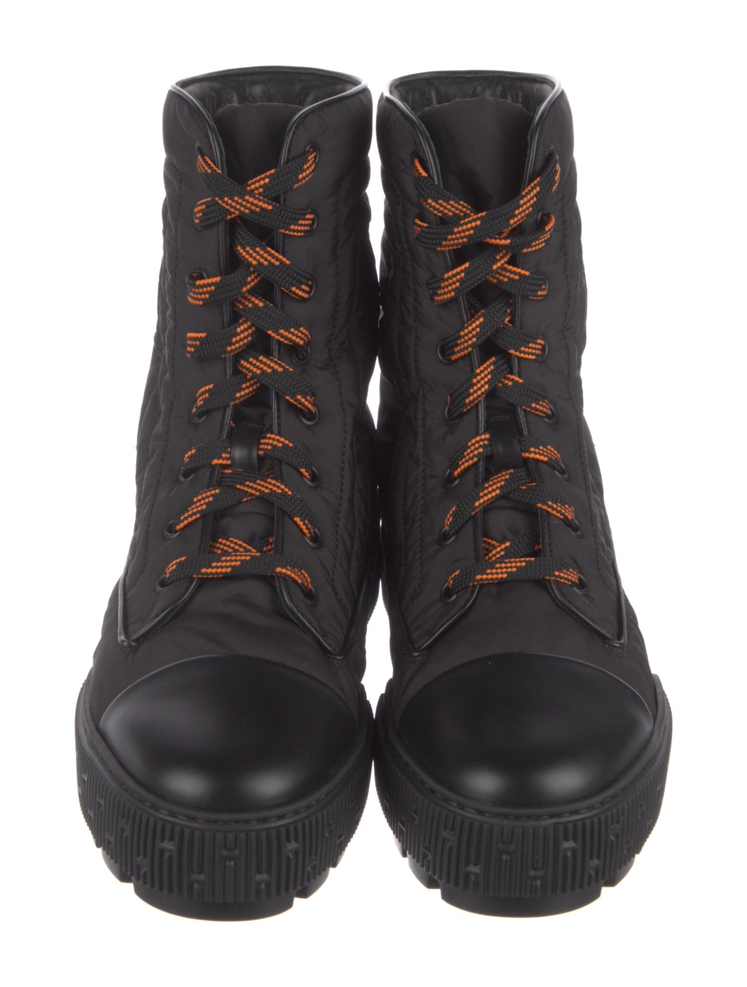 Hermès Fresh Nylon Combat Boots