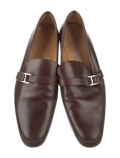 Hermès Dan H Leather Monk Straps