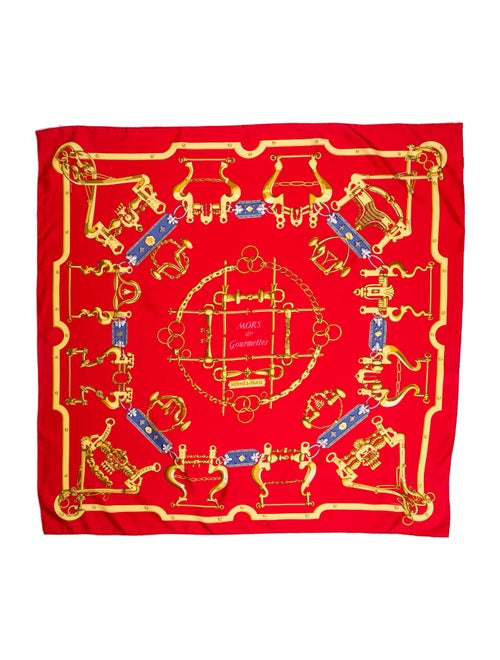 Hermès Mors et Gourmettes Silk Scarf