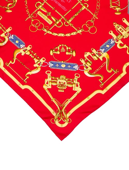 Hermès Mors et Gourmettes Silk Scarf