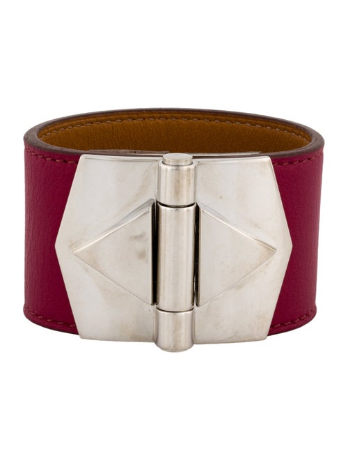 Hermès Leather Berenice Cuir Wrap Bracelet