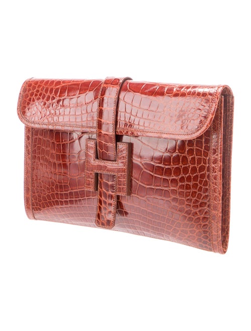 Hermès Shiny Alligator Jige Elan 29