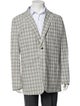 Hermès Plaid Print Blazer