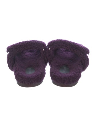 Hermès Shearling Slides