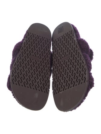 Hermès Shearling Slides