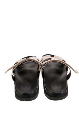 Hermès Chypre Suede Slides