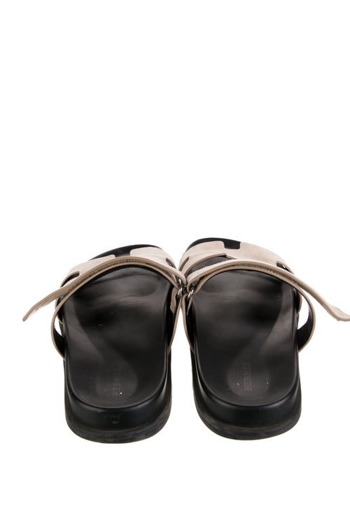Hermès Chypre Suede Slides
