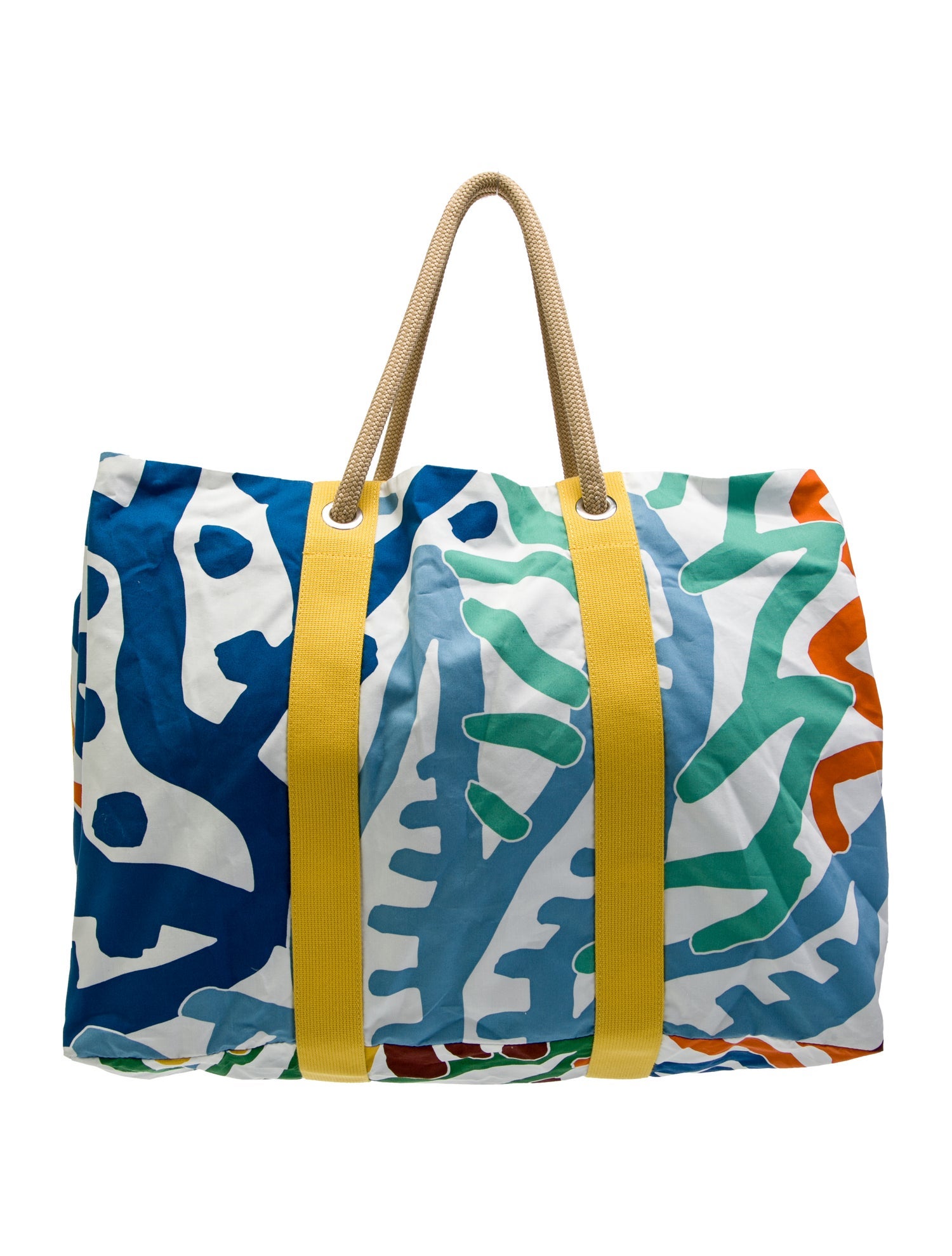 【HERMES】Le Chant des Cigales ビーチバッグ Hermès Le Chant Des Cigales Beach Bag - Blue Totes, Handbags