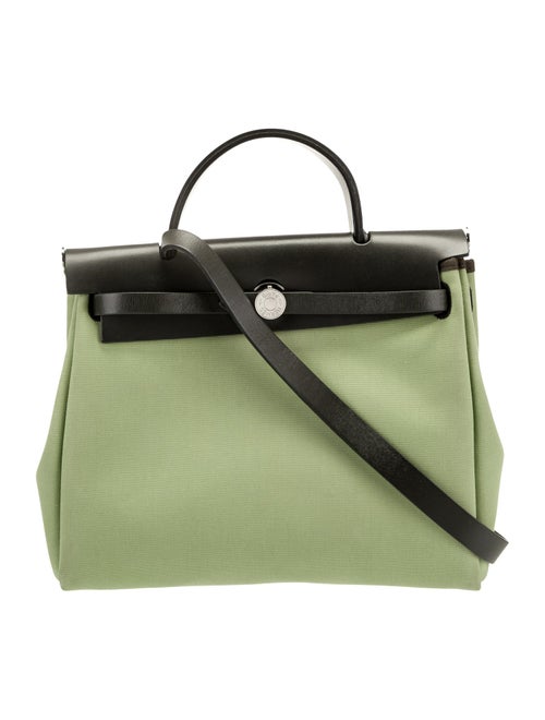 Hermès Toile and Vache Hunter Zip Herbag 31