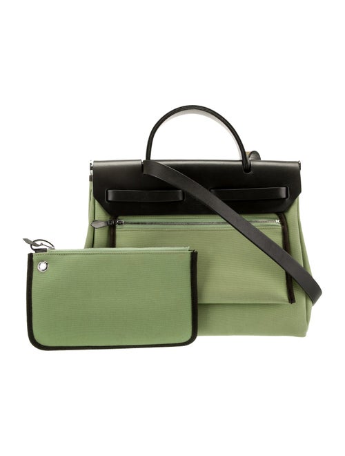 Hermès Toile and Vache Hunter Zip Herbag 31