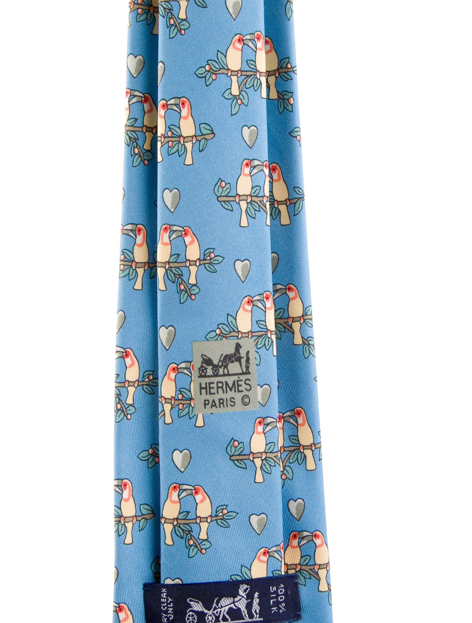 Hermès pattern silk tie