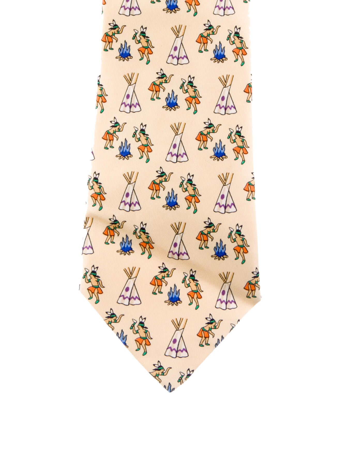 Hermès Silk Pattern Tie