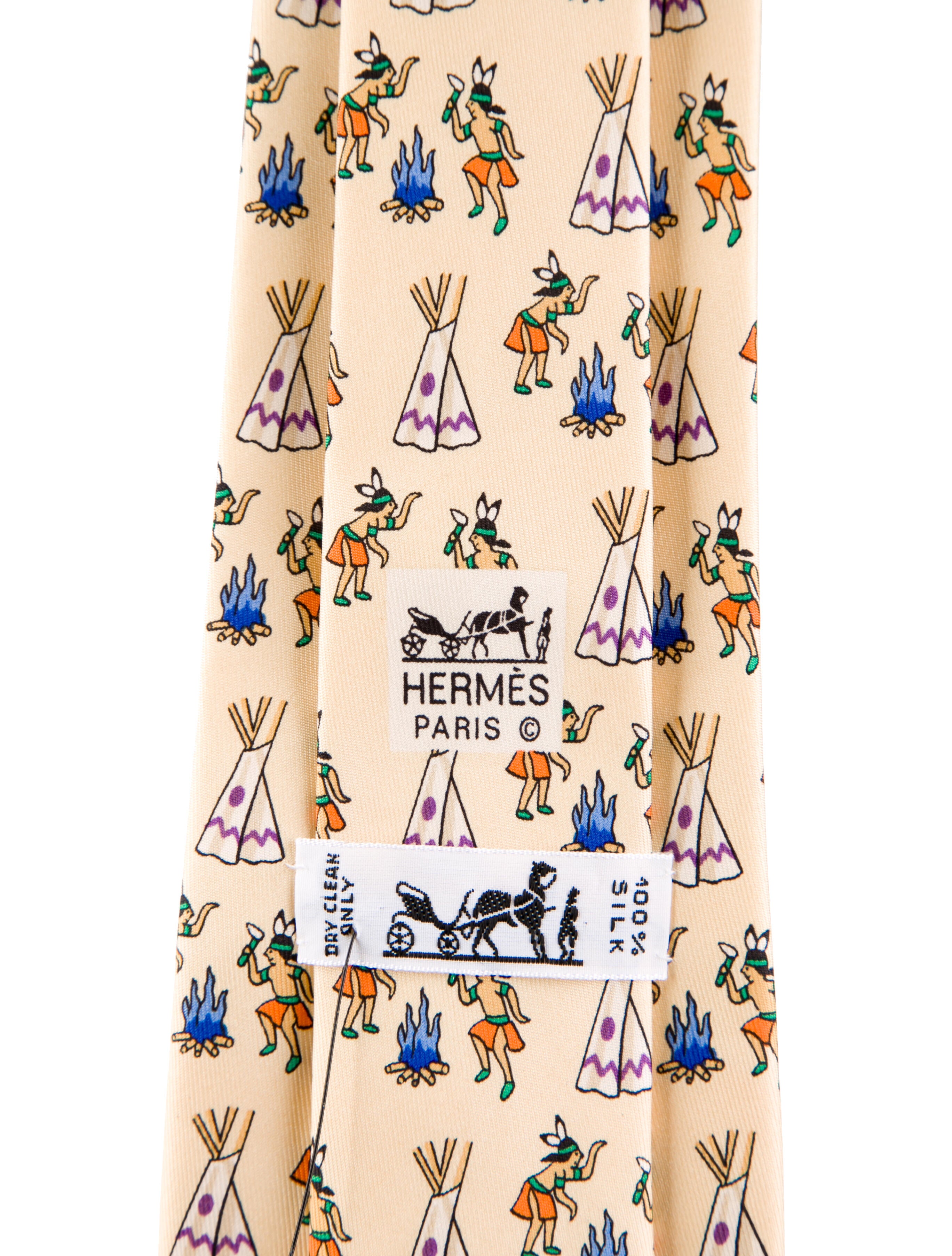 Hermès Silk Pattern Tie