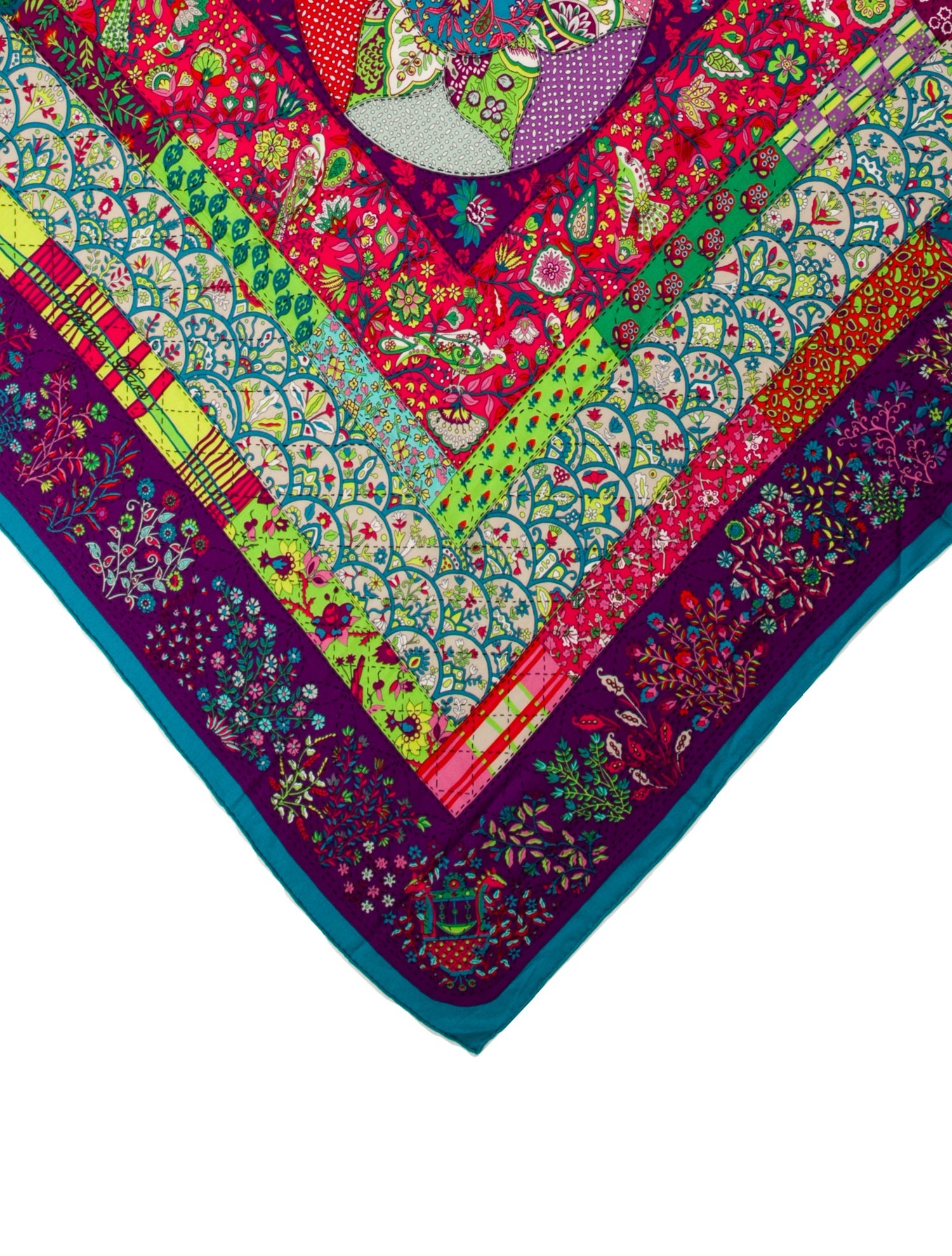 Hermès Piqué Fleuri De Provence Cashmere Shawl