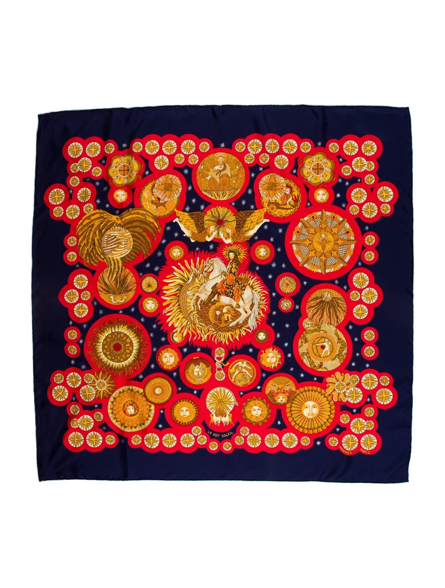 Hermès Le Roy Solei Silk Scarf