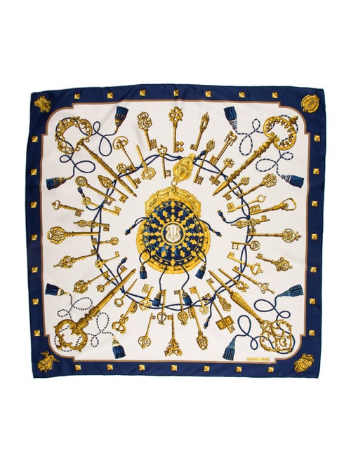 Hermès Les Clés Silk Scarf
