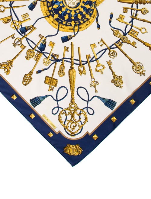 Hermès Les Clés Silk Scarf