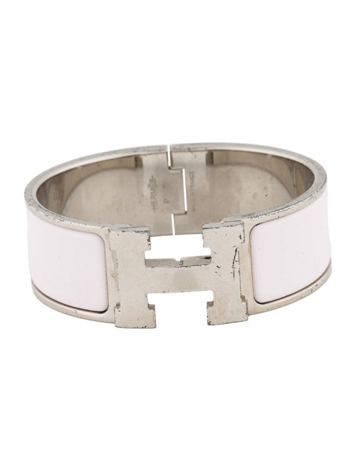 Hermès Clic Clac H Enamel Cuff Bracelet