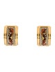 Hermès Vintage Enamel Clip-On Earrings