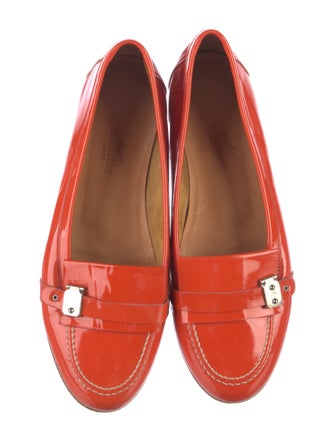 Hermès Vintage Patent Leather Loafers