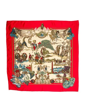 Hermès Au Fil de la Soie Silk Scarf